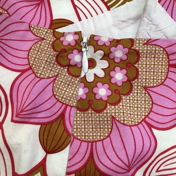 Tibi Floral Mini Skirt Pink White Crocheted Lace Panel Vibrant Preppy Y2K 90s - Picture 6 of 10